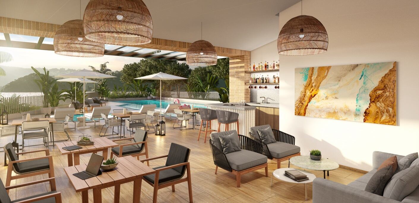 Zinnia tiene apartamentos con áreas entre 69 y 115 metros cuadrados, en los que prima el concepto Club House.