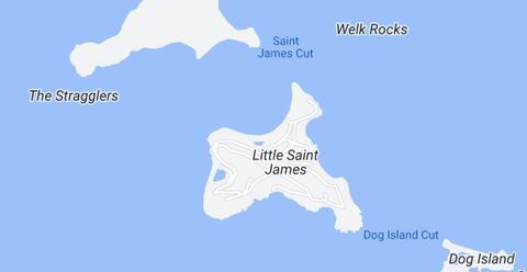 La isla está ubicada en las Islas Vírgenes de los Estados Unidos