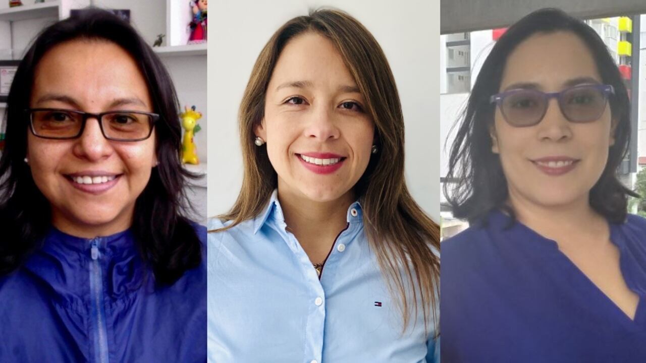 Paola Barato, Andrea Ramírez y Johanna Flórez, científicas premiadas.