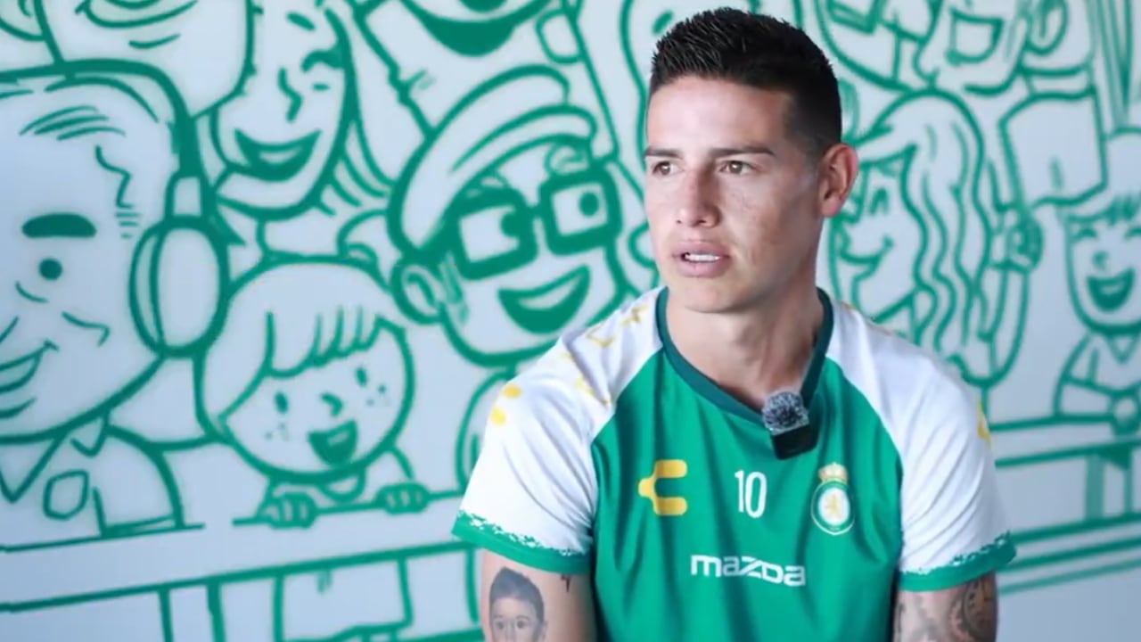 James Rodríguez, con los colores de Club León.