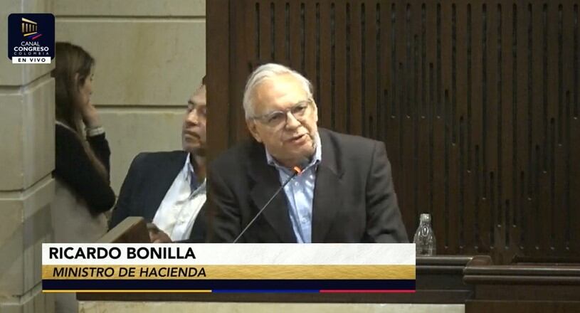 Ricardo Bonilla, ministro de Hacienda.