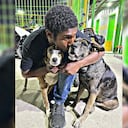 'Choco' considera a sus perros como su familia