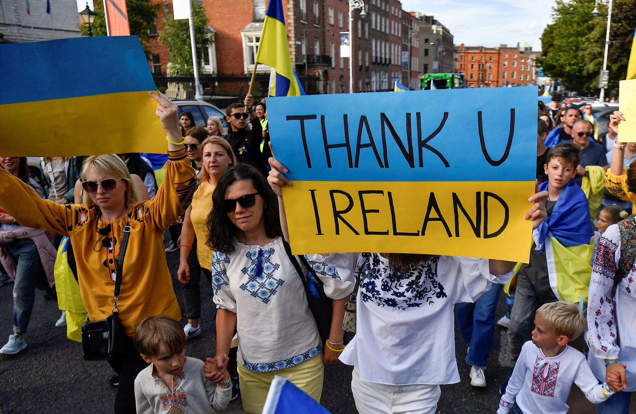 En imágenes : Día de la Independencia de Ucrania observado en todo el mundo