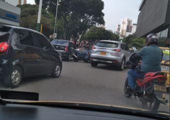 Los ciudadanos reportan caos en la movilidad.