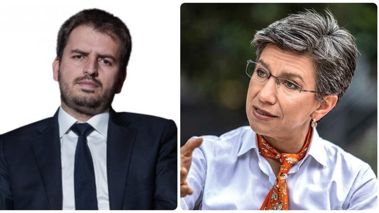 Concejal Andrés Forero y la alcaldesa, Claudia López.