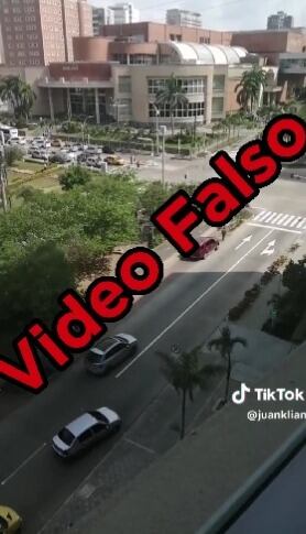 Captura de video difundido por las redes sociales de supuesta balacera en Barranquilla