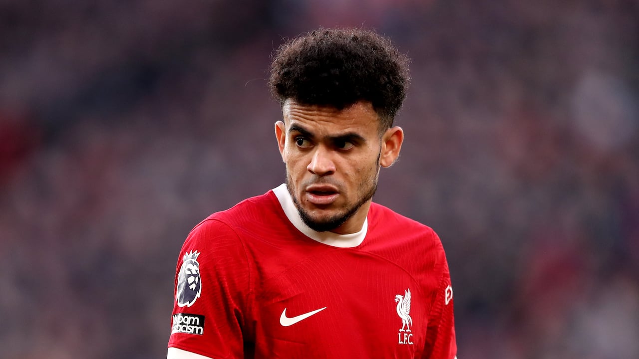 Liverpool's Luis Diaz during the Premier League match at Anfield, Liverpool. Picture date: Saturday February 10, 2024. (Photo by Tim Markland/PA Images via Getty Images)