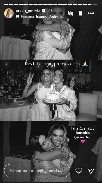 Ana Lucía Pineda y su hija Lucía.