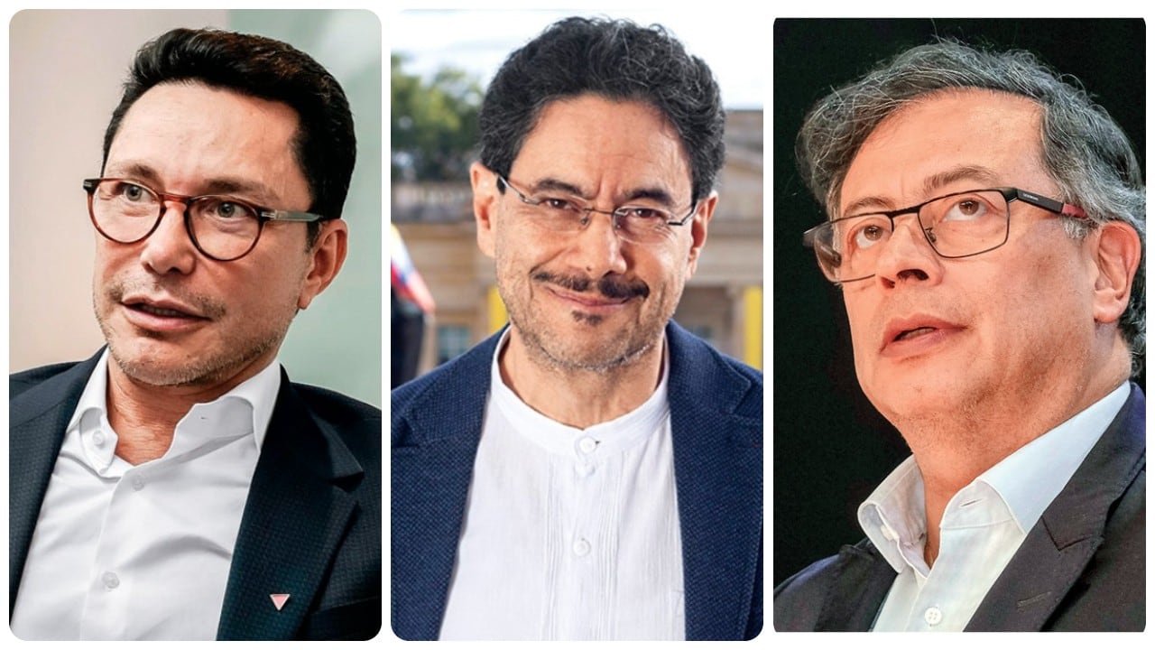 Carlos Caicedo, Iván Cepeda y Gustavo Petro.
