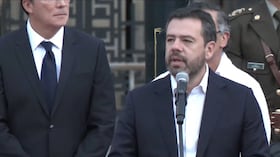 Carlos Fernando Galán hizo su discurso para inaugurar las elecciones.