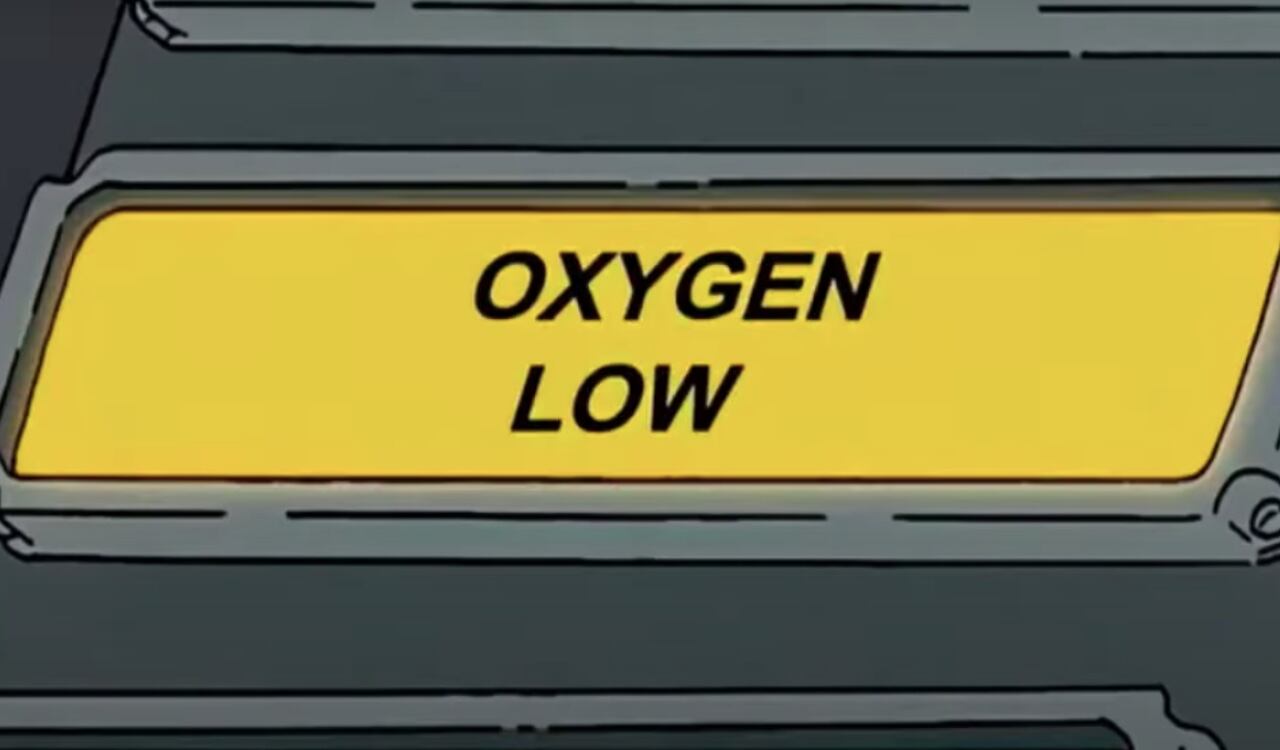 El submarino de Homero Simpson se queda sin oxígeno en el fondo del mar, tal como ocurrió con el submarino atrapado al lado del naufragio del Titanic