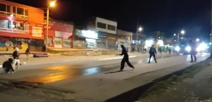 La fuerza pública tuvo que intervenir por la presencia de vándalos en la localidad de Usme.
