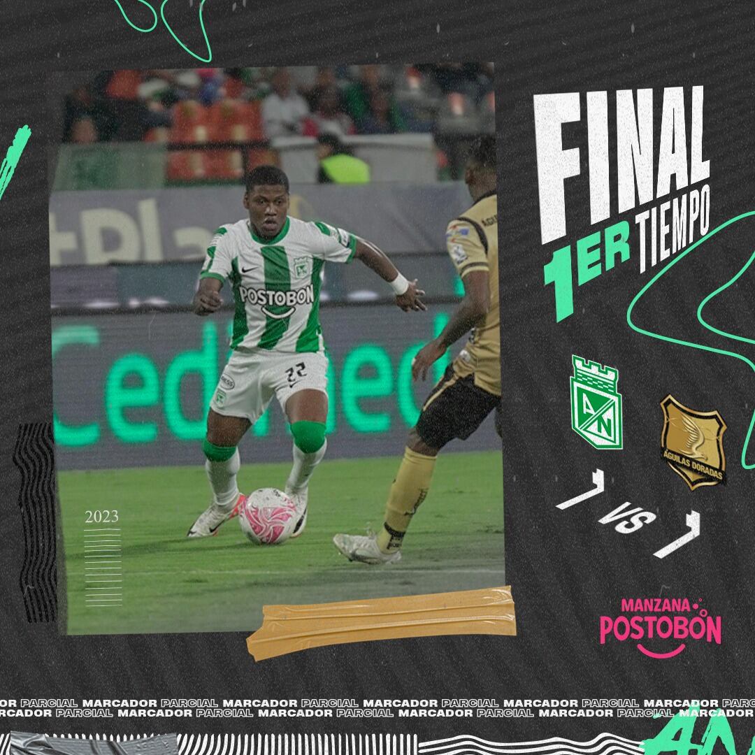 Nacional y Águilas se enfrentaron en el duelo de vuelta de los cuartos de final de la Copa BetPlay