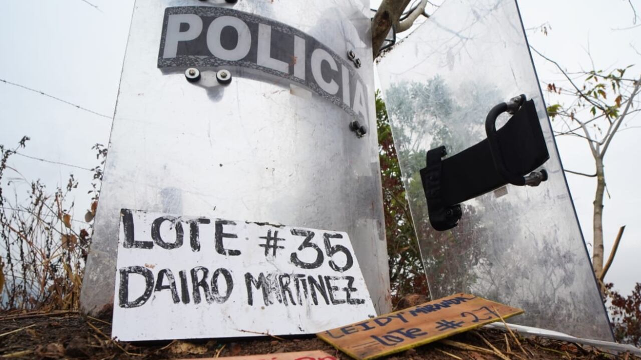 Los presuntos invasores ya tenían demarcado el terreno para iniciar construcciones.