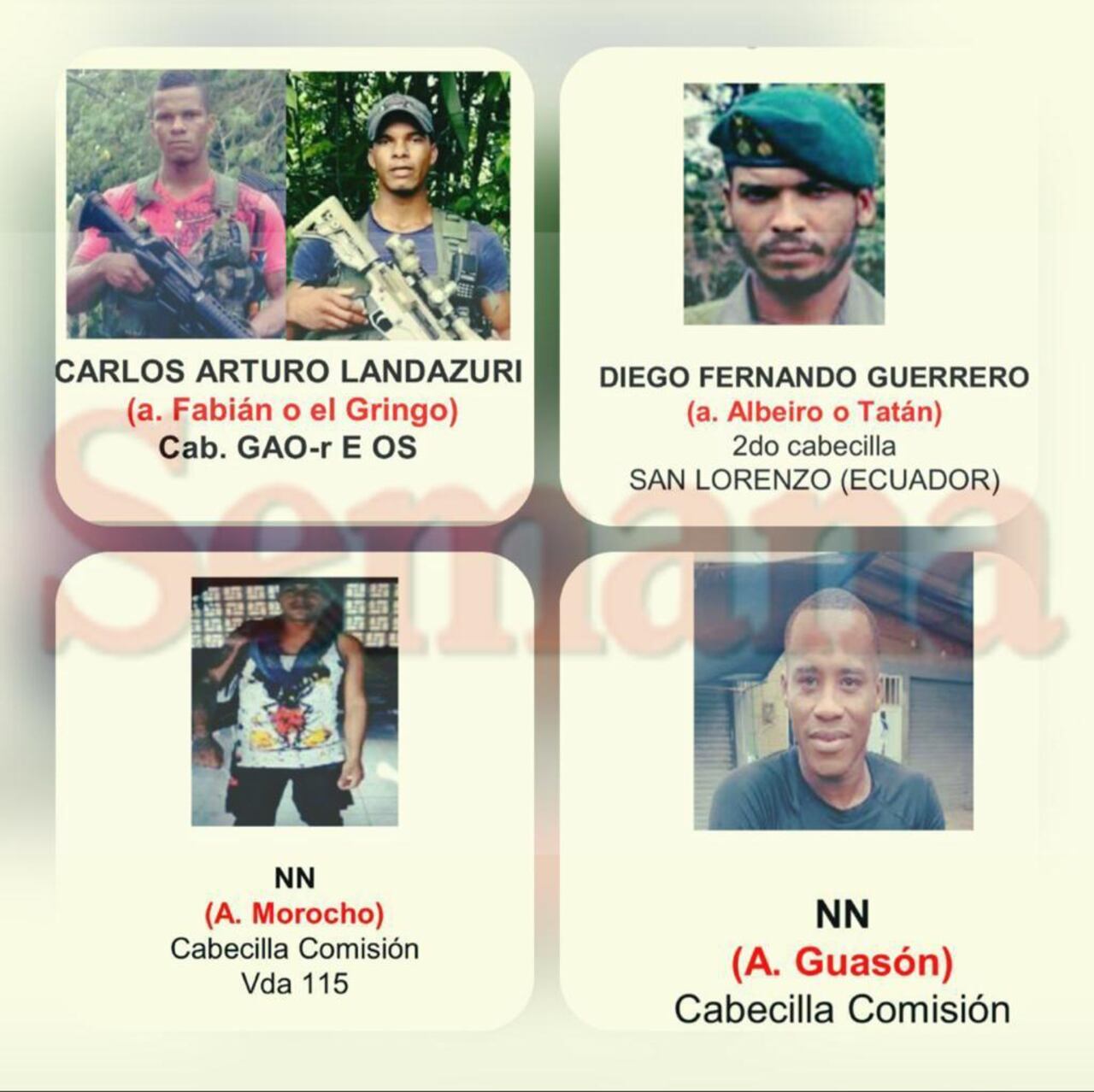 SEMANA conoció cómo está conformada la estructura Oliver Sinisterra, de la que es cabecilla alias El Gringo, capturado en Ecuador.