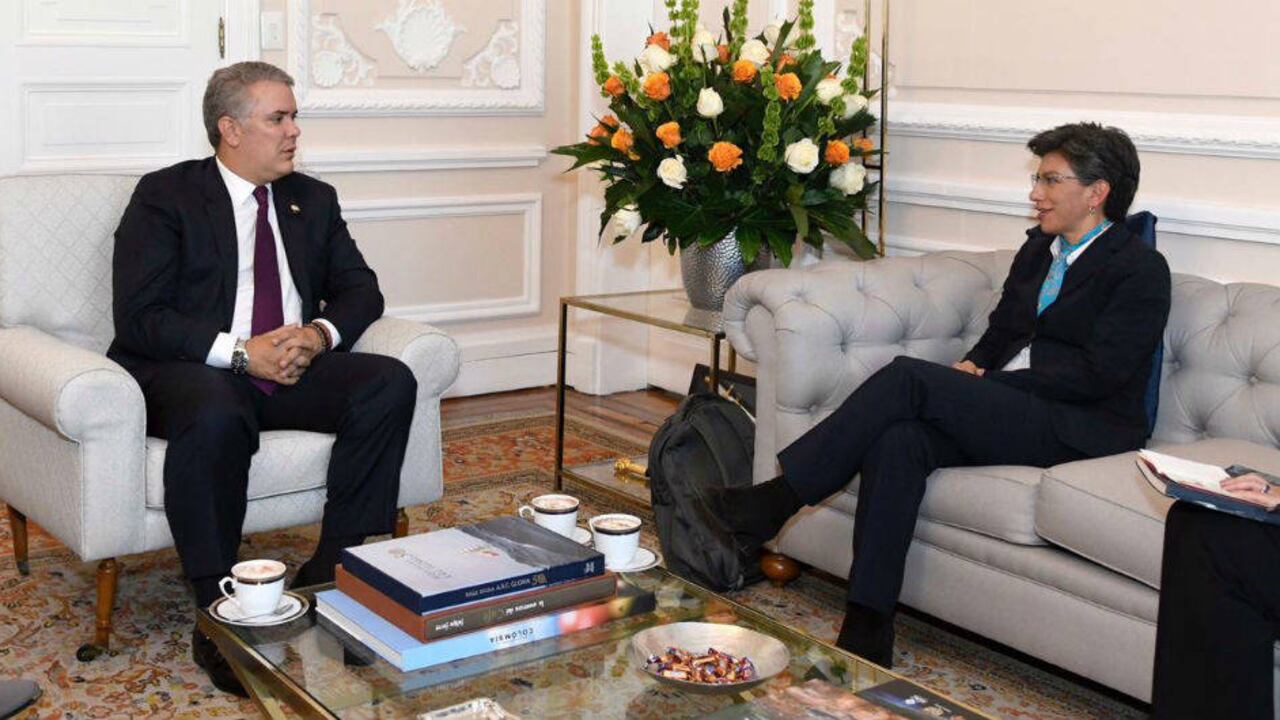 La cita se dio en la Casa de Nariño, a las 3:00 p.m. También estuvo presente la vicepresidenta Marta Lucía Ramírez.