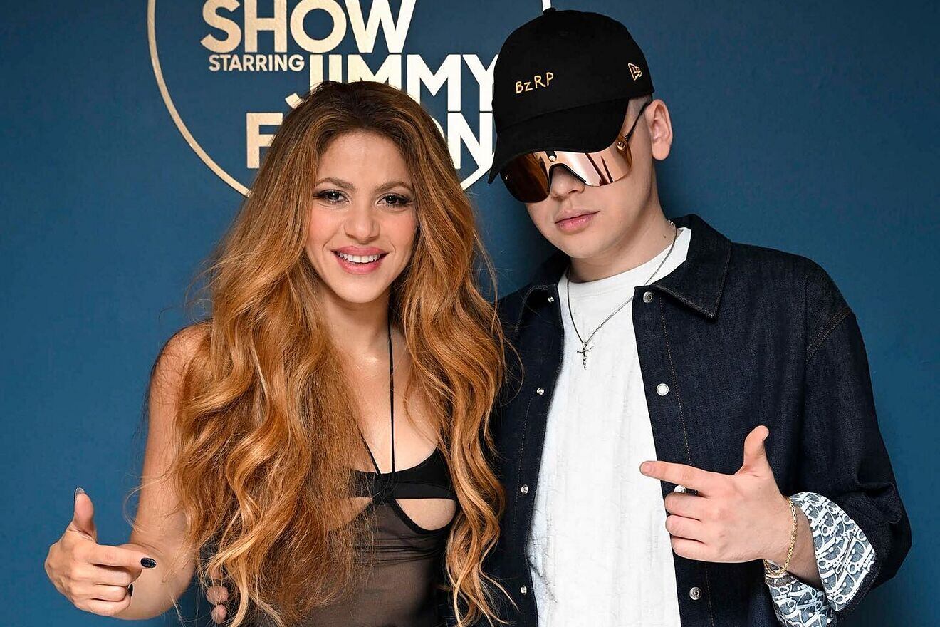 Shakira y Bizarrap estuvieron en el programa de Jimmy Fallon.