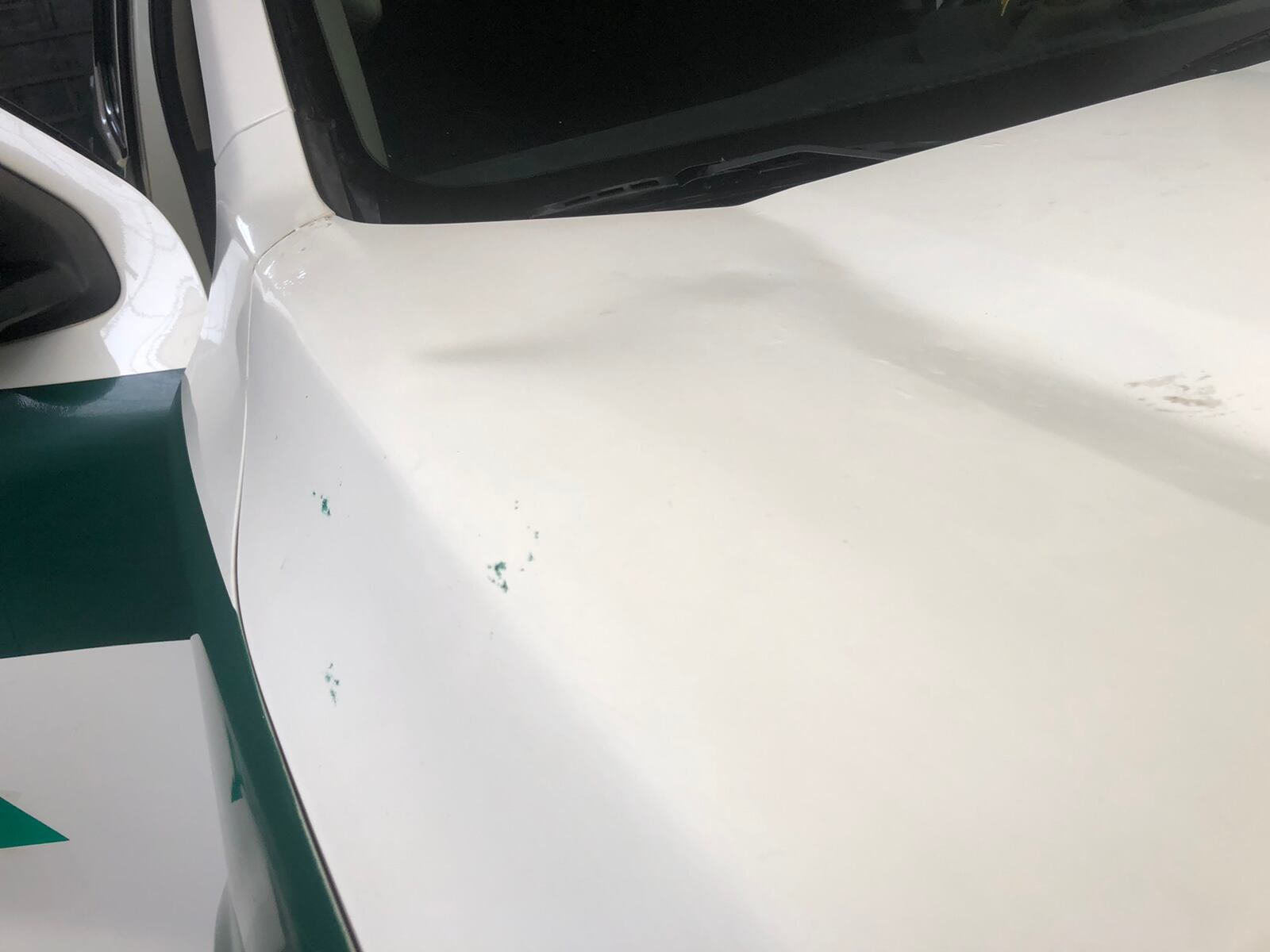 Así quedaron los vehículos atacados.