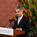 Ahmed Al Ameri, CEO de Sharjah Book Authority, en la presentación del emirato de Sharjah como invitado de honor a la FILBo 2027. Palacio de San Carlos, septiembre 25 de 2026.