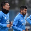 Matheus Uribe en el entrenamiento del Porto, previo al partido de Champions frente al Atlético de Madrid