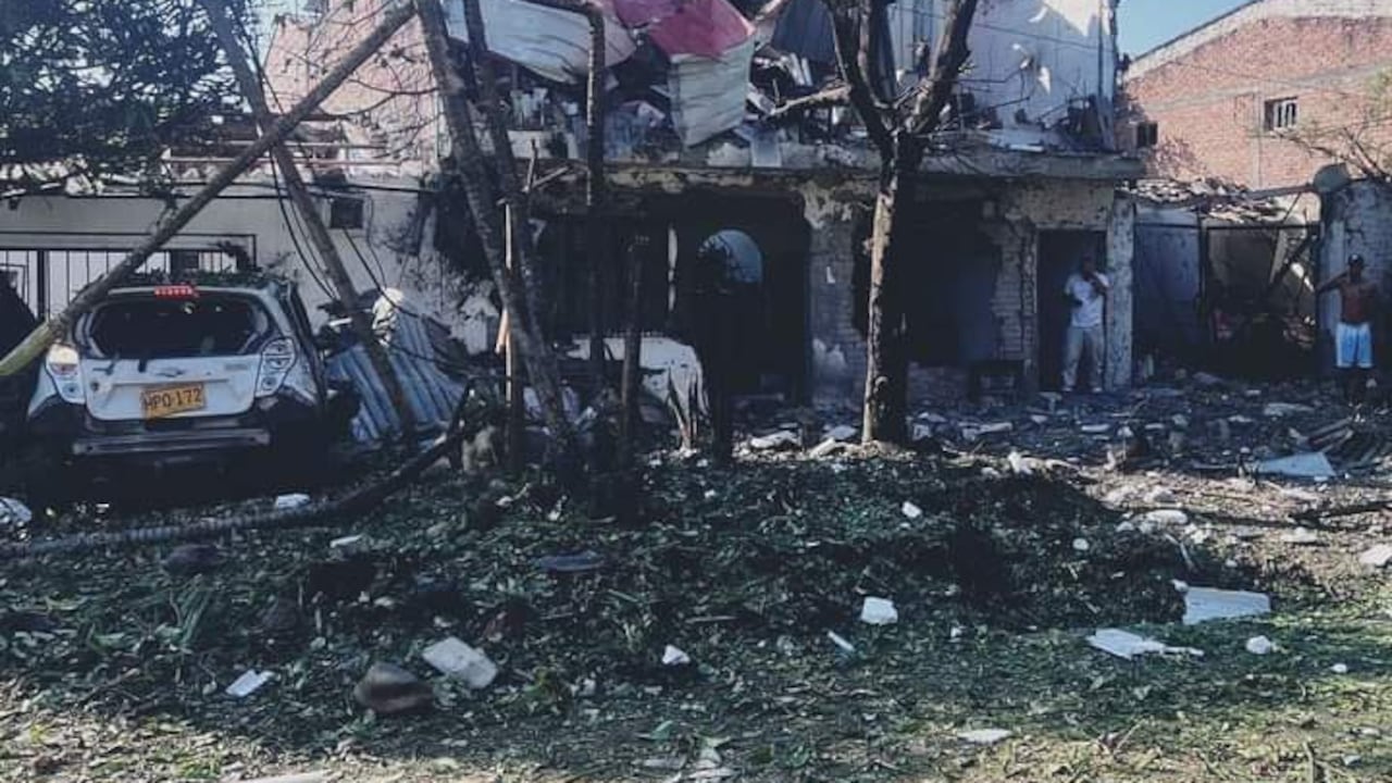Así quedaron algunas viviendas tras esta fuerte explosión.