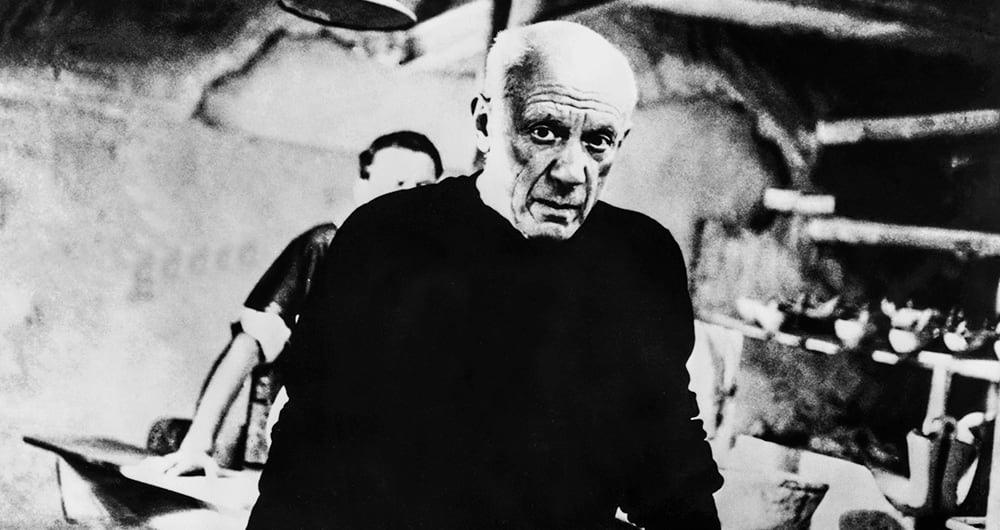 Nacido en Málaga, España, en 1881 y fallecido en Mougins, Francia, en 1973, Pablo Picasso es casi mitológico.