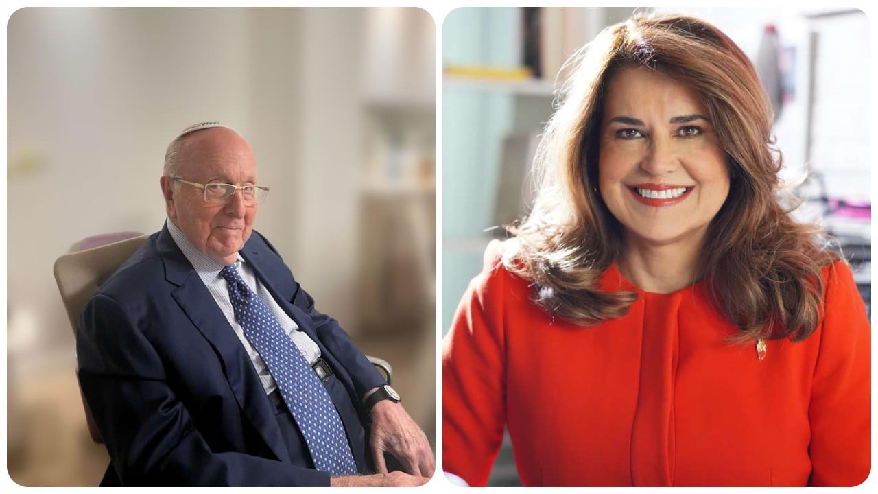 El empresario Isaac Gilinski Sragowicz y la empresaria y política colombo-estadounidense Annette Taddeo.