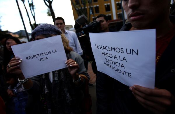“Quisimos rendirle un homenaje tras dos años de su muerte. Lo que queremos es que el país despierte (…) Lo que queremos es exigir verdad y justicia, no solo por Luis Andrés, sino por los otros casos donde ha habido impunidad”, señaló Gina Cisneros, vocera del grupo LACE.