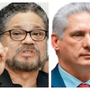 El presidente Duque, Iván Márquez, y Miguel Díaz-Canel, presidente de Cuba