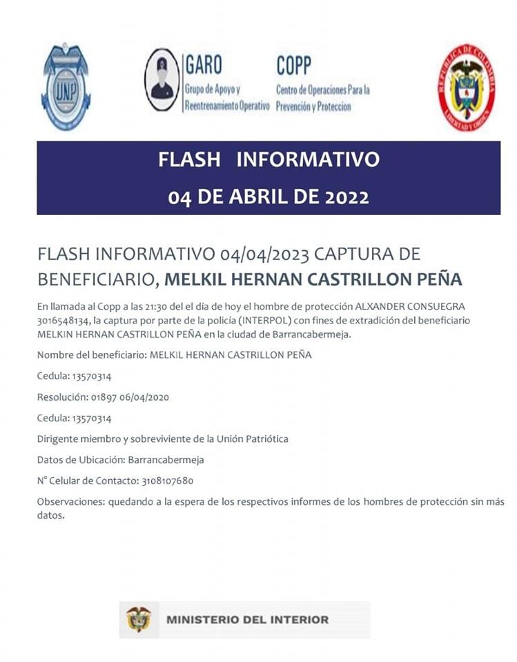 El hombre era solicitado por el Interpol.