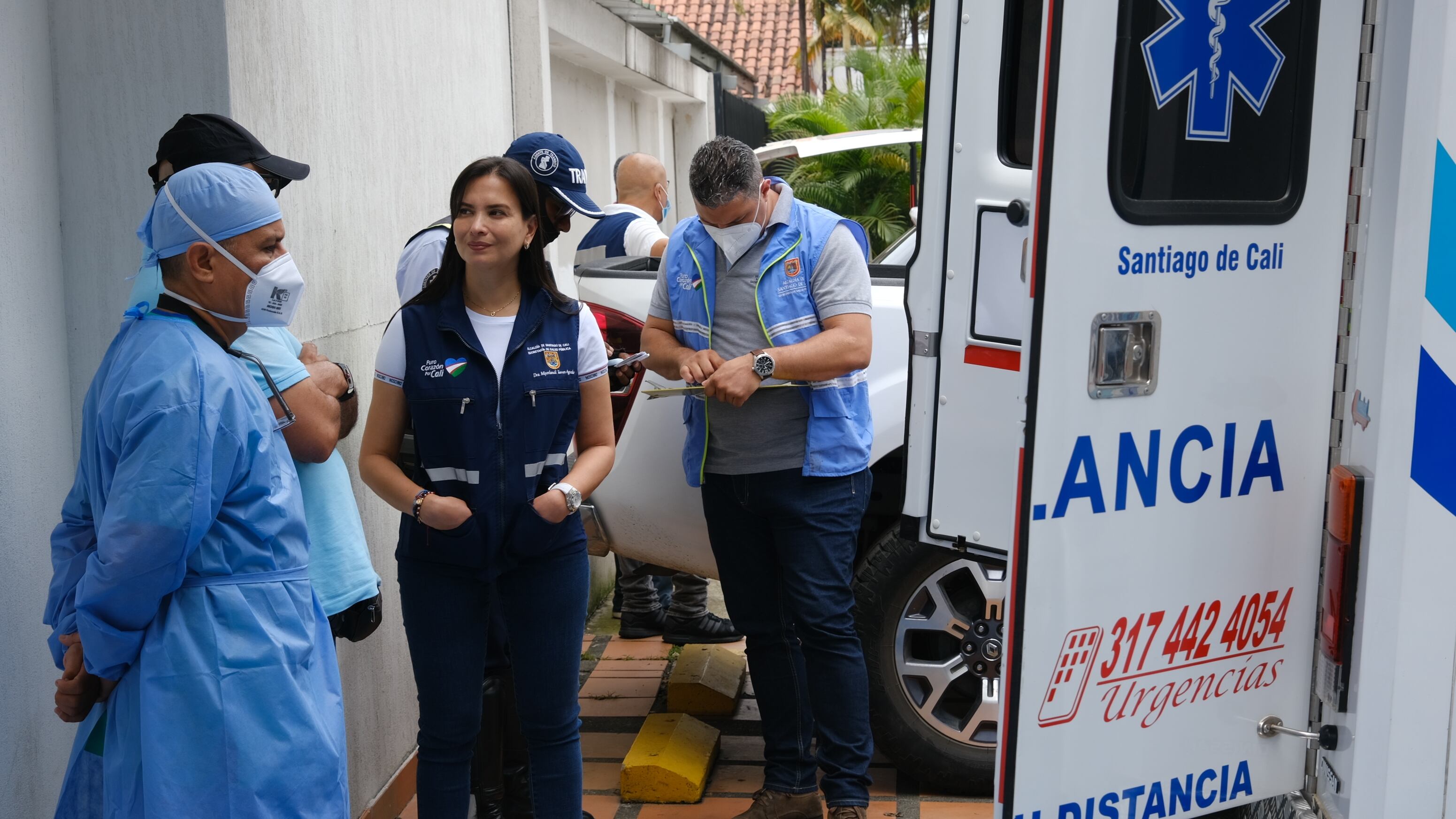 Accidente de ambulancias en Cali