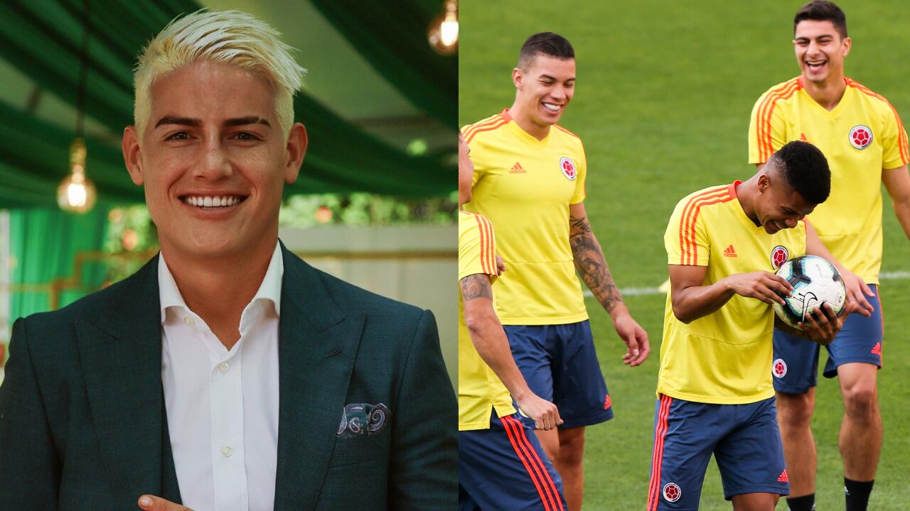 James Rodríguez dejó en el pasado el pelo rosa y volvió al rubio