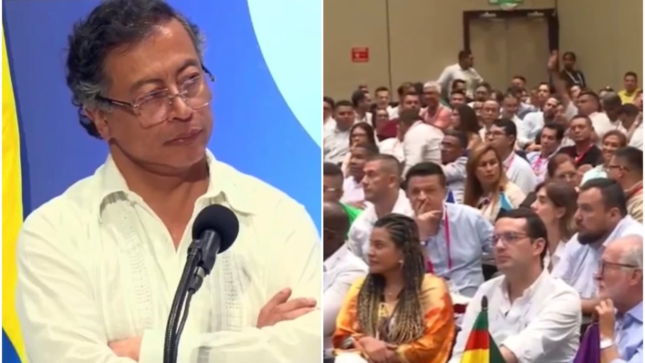 Gustavo Petro en la cumbre de alcaldes de Fedemunicipios