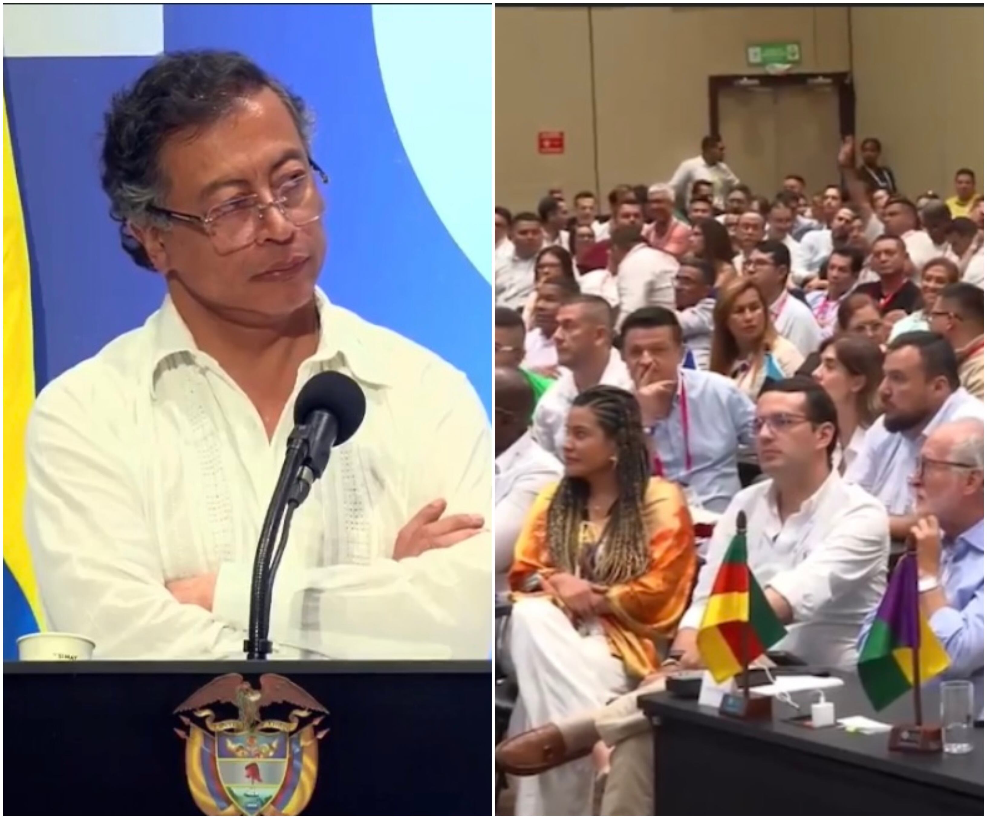 Gustavo Petro en la cumbre de alcaldes de Fedemunicipios