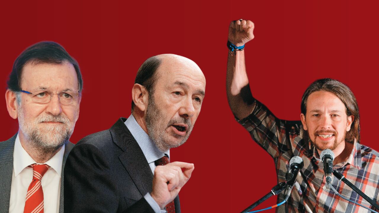 Para los partidos Popular (PP) y Socialista (PSOE), las dos agrupaciones tradicionales de la política española, las elecciones de la semana pasada fueron un golpazo histórico. Sus líderes, Mariano Rajoy y Alfredo Pérez Rubalcaba, reconocieron su mal momento. El gran favorecido ha sido Podemos, el partido liderado por Pablo Iglesias (derecha).