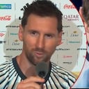 Lionel Messi fue sincero en las declaraciones después del partido.