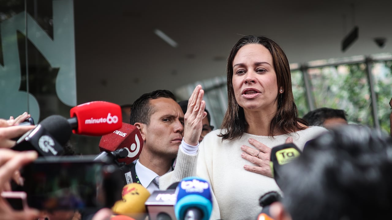 María Claudia Tarazona, viuda de Miguel Uribe Turbay.