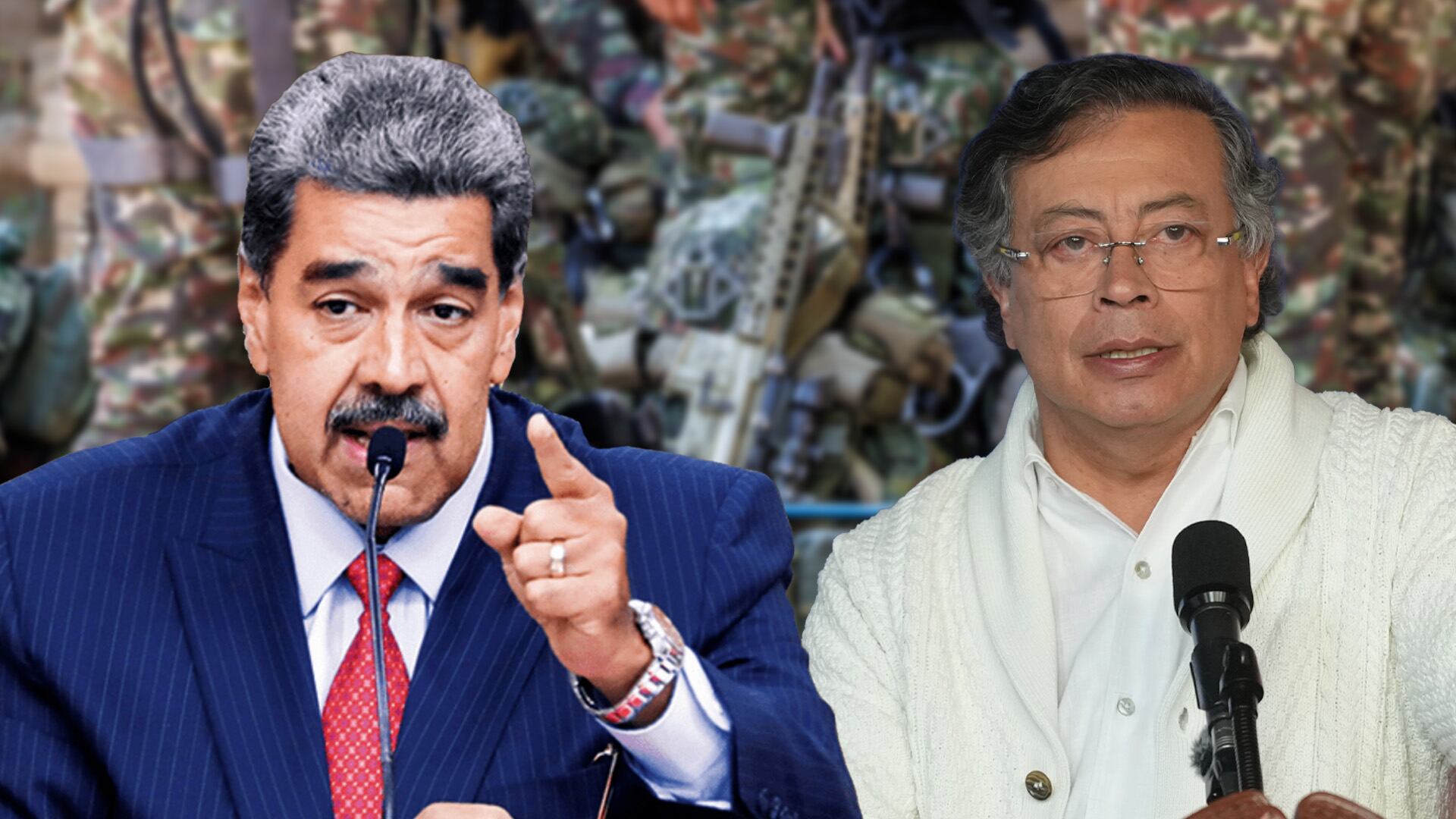 Nicolás Maduro y Gustavo Petro.
