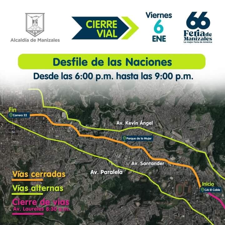 El desfile recorrerá toda la Avenida Santander