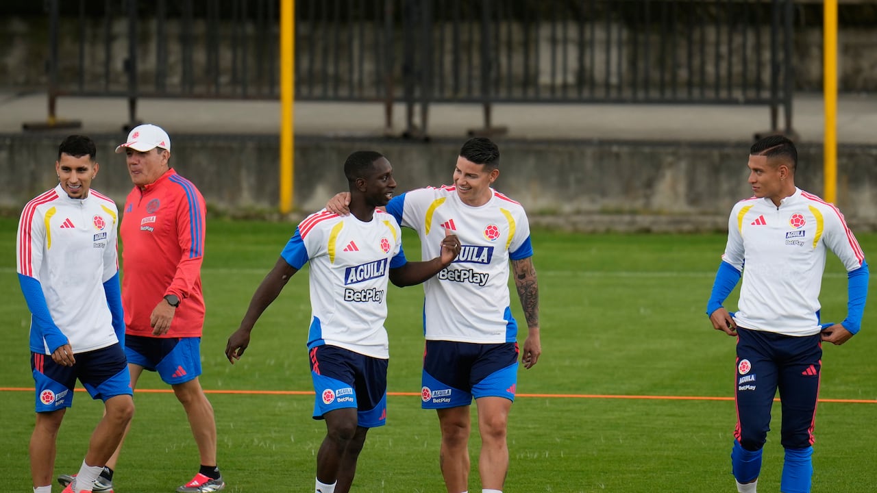 Selección Colombia entrenando en Bogotá previo al Mundial 2026