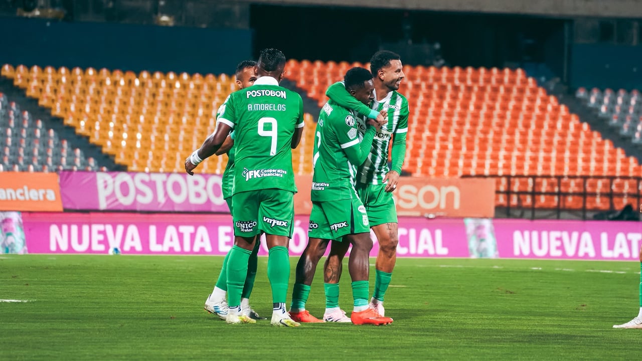 Nacional celebra la victoria ante el Cali