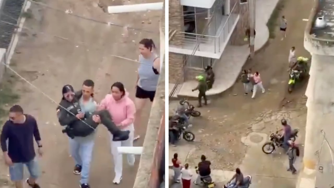 Balacera registrada en la mañana del miércoles 2 de septiembre en Ocaña / Montaje SEMANA