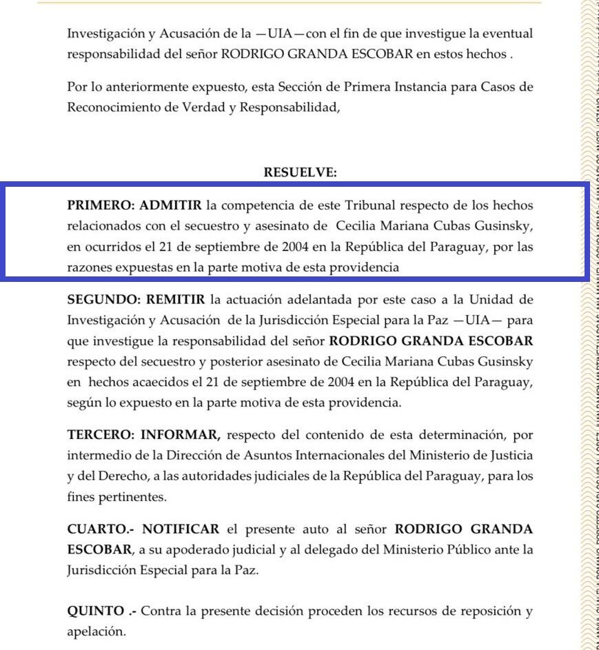 JEP asumió caso de Rodrigo Granda por secuestro.