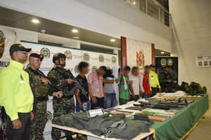 Disidentes capturados por las Fuerzas Militares en el Caquetá.