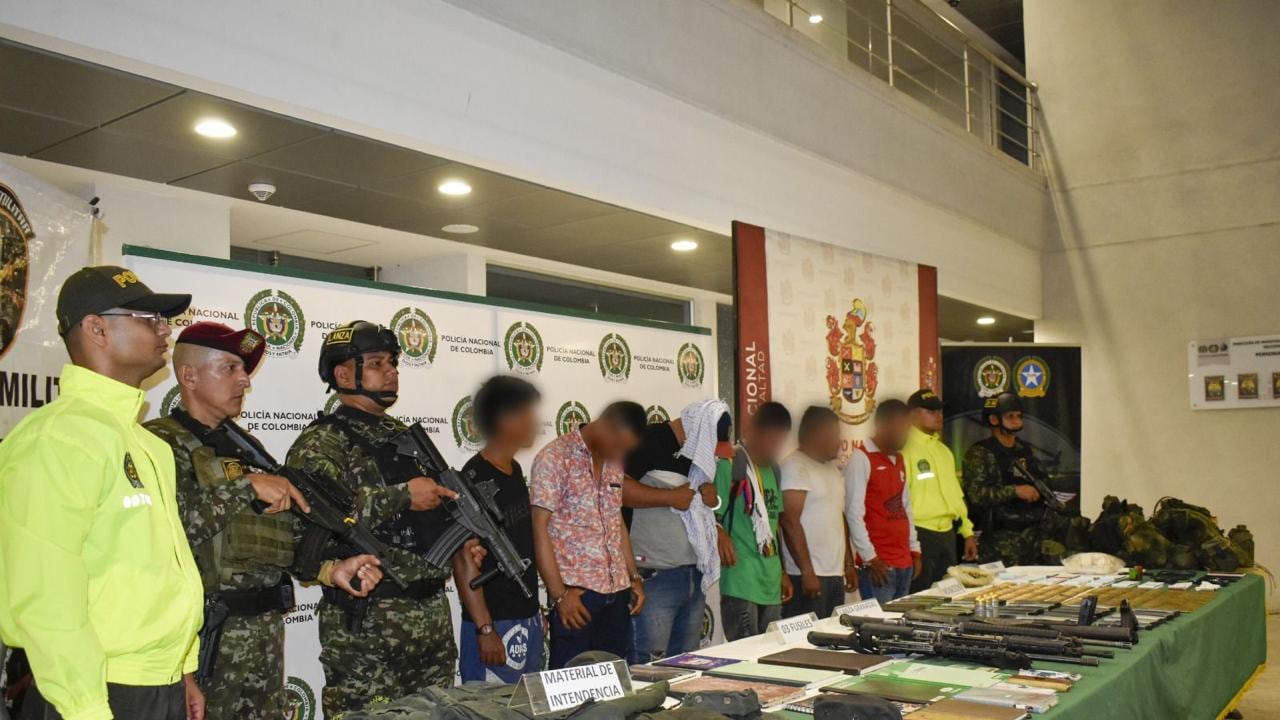 Disidentes capturados por las Fuerzas Militares en el Caquetá.
