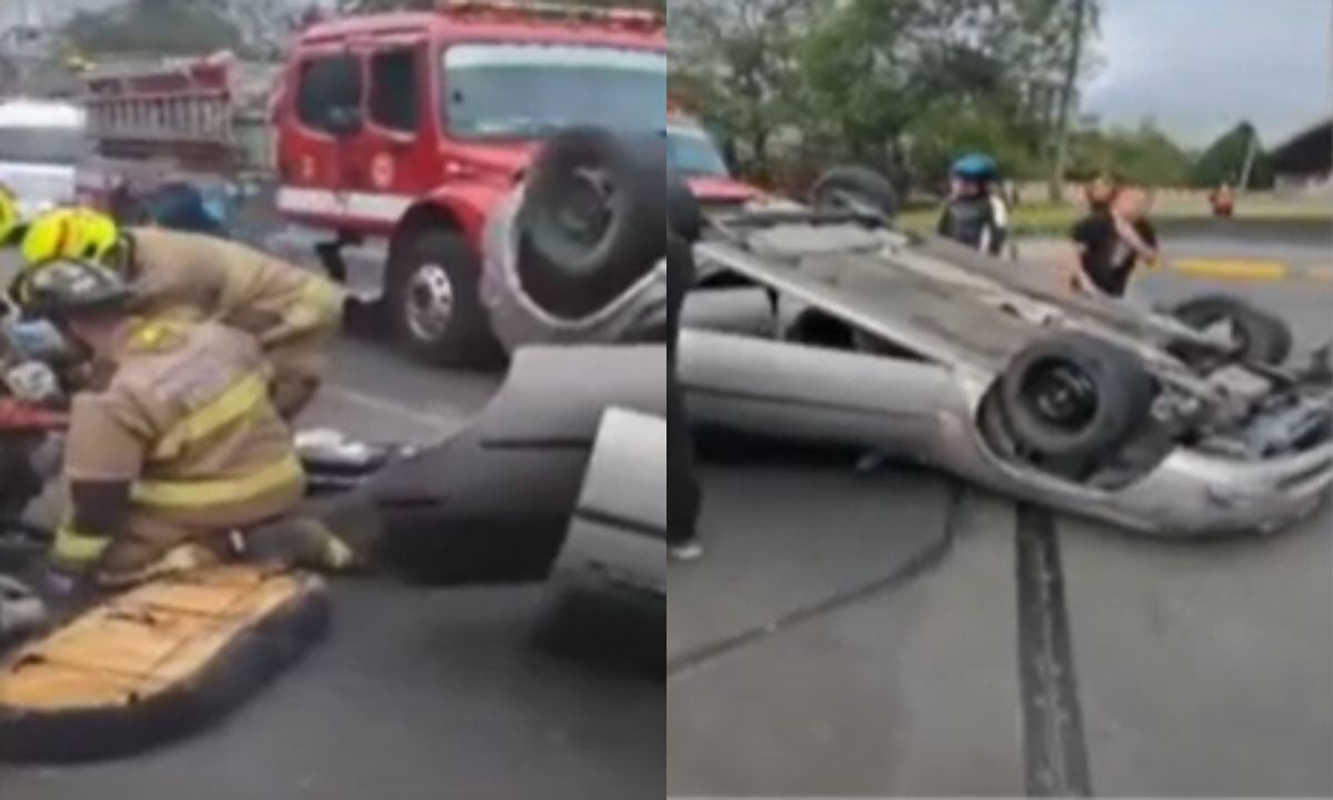 Accidente de tránsito en Bogotá.