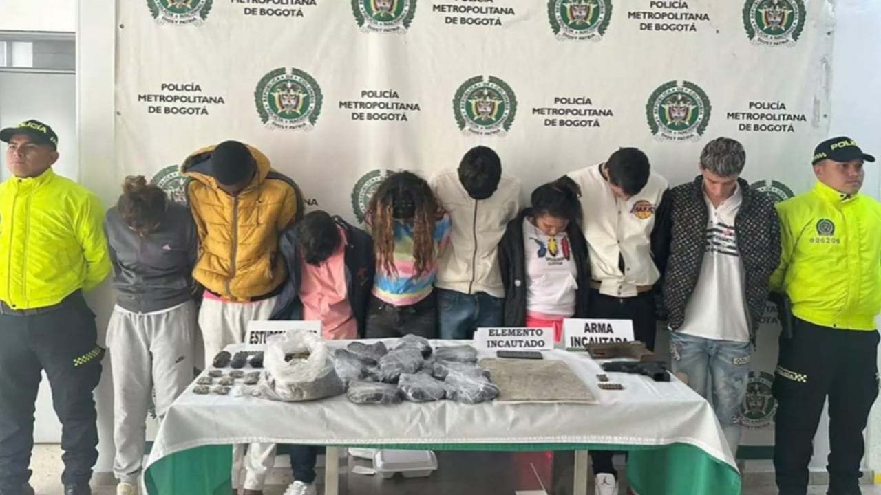 Cayeron los Linterama, la banda dedicada a repartir droga en dos parques de Engativá, en Bogotá