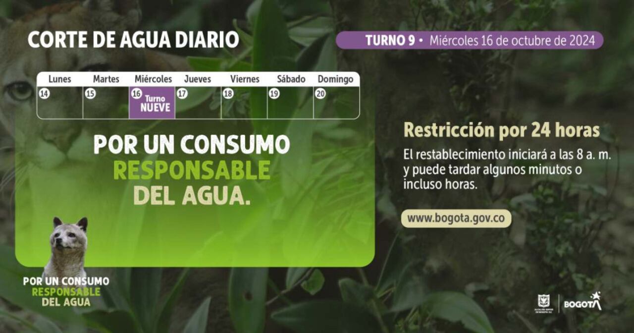 Racionamiento de agua en Bogotá