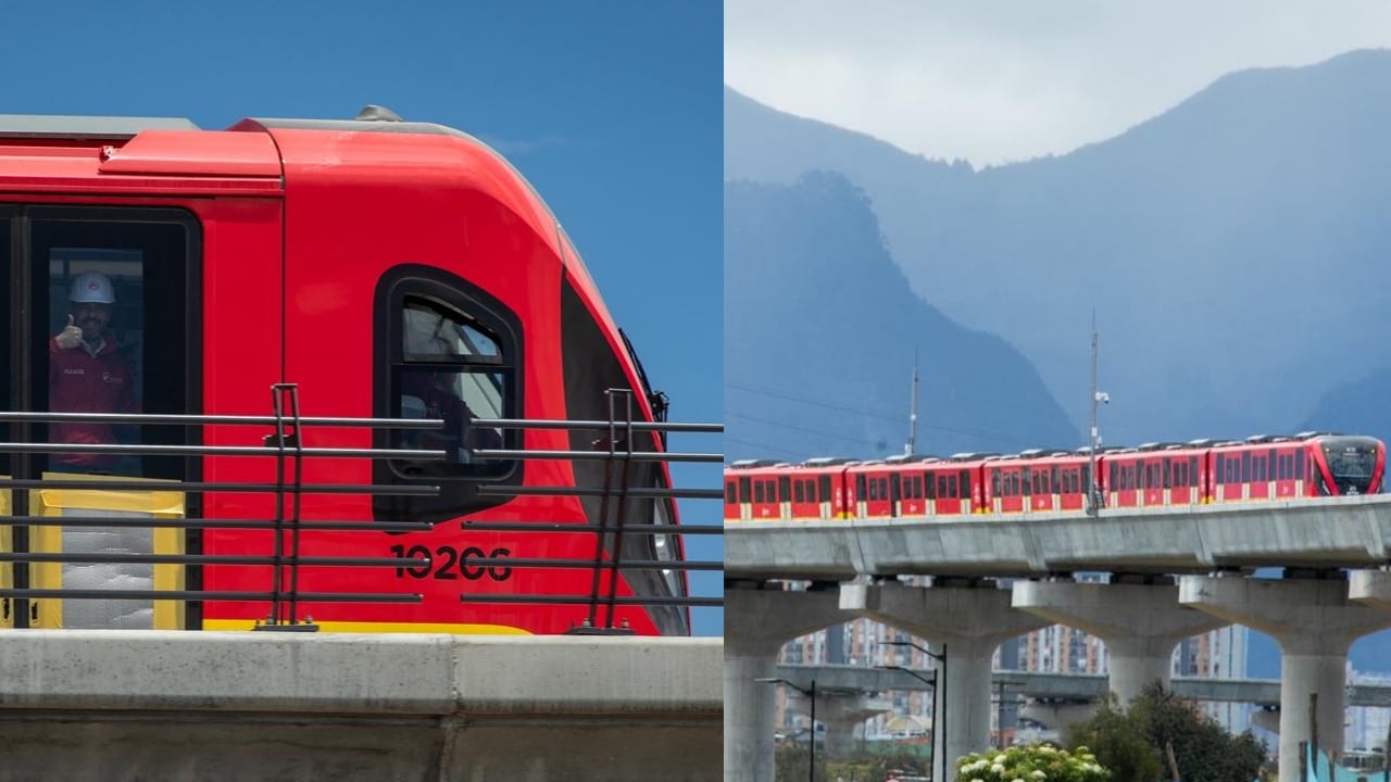 Primer recorrido del metro en Bogotá.