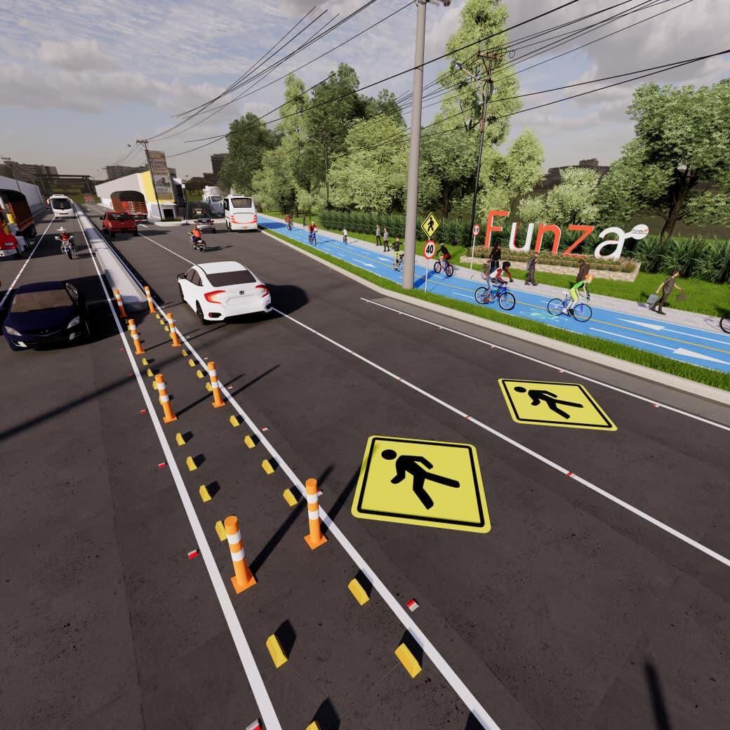 Ciclorruta entre Funza y Siberia que será la más larga de Colombia.